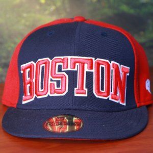 Boston Red Sox New Era 7 1/4 Sized Hat (Great For a Red Sox Fan)